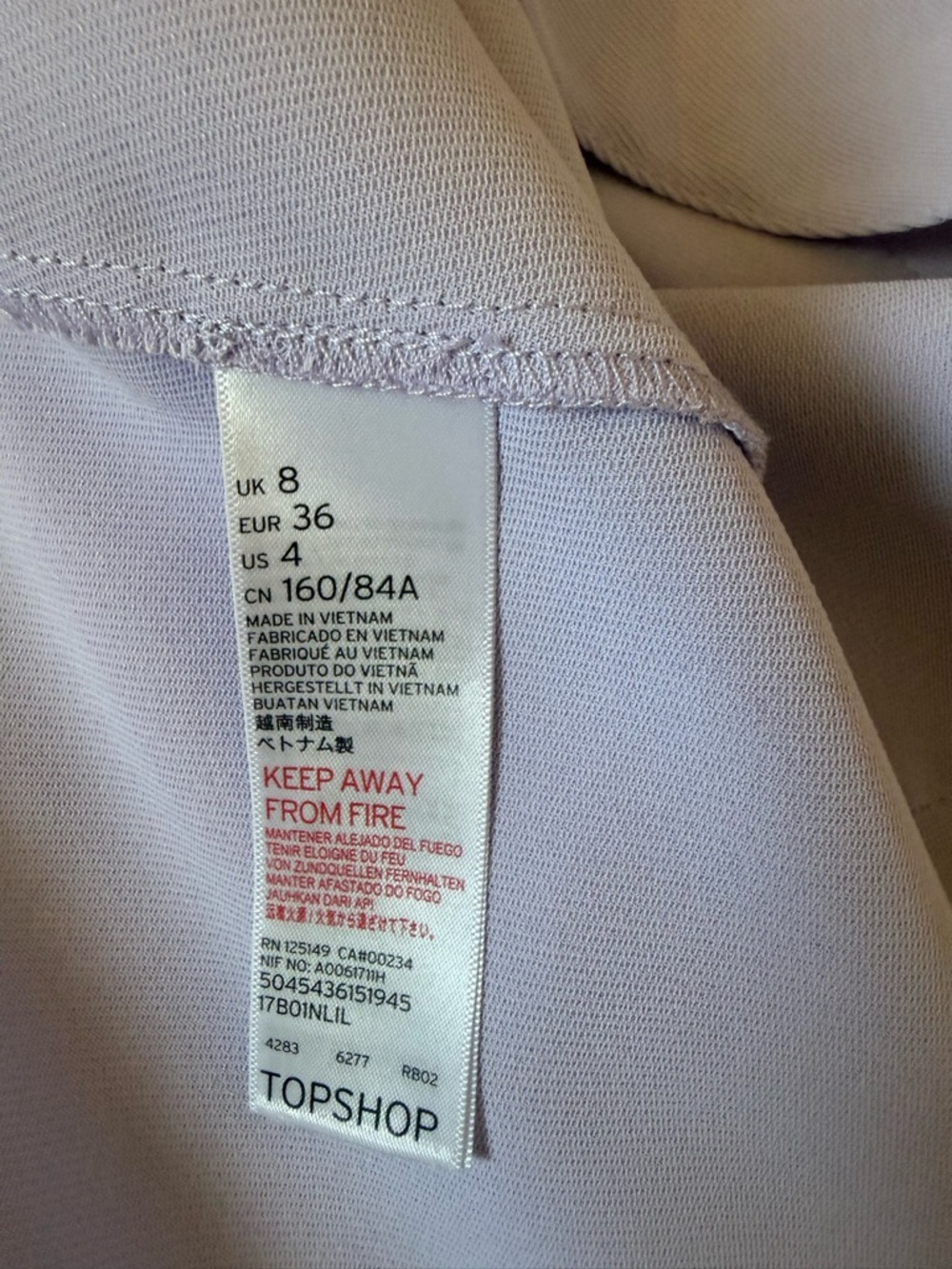 Topshop Lilac Open Blazer Jacket - Picture 8 of 8
